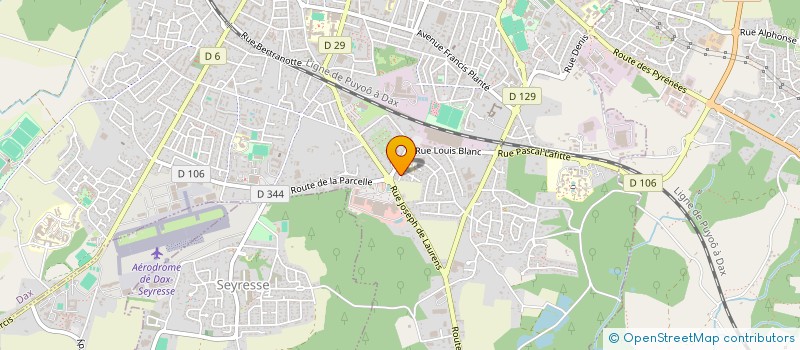 localisation de l'entreprise MONSIEUR JEAN-CHRISTOPHE LAGARDE  DAX