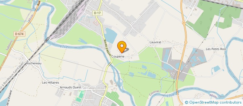 localisation de l'entreprise MONSIEUR JEAN-CHRISTOPHE LAGARDE  COUTRAS