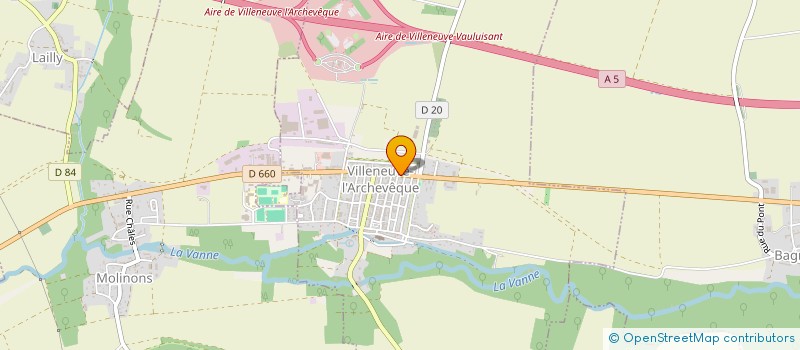 localisation de l'entreprise MONSIEUR JEAN CHRISTOPHE LAMARE  VILLENEUVE-L'ARCHEVEQUE