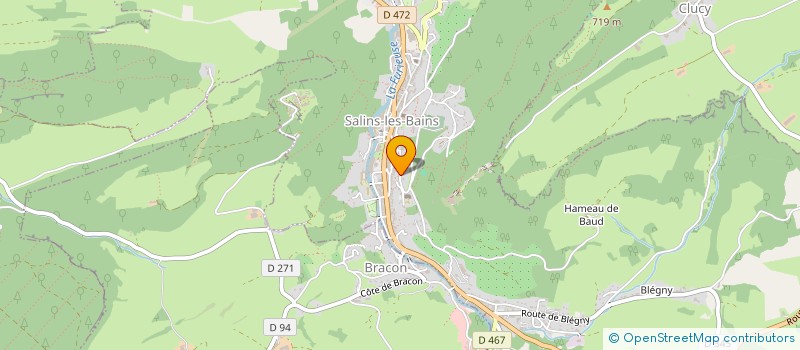 localisation de l'entreprise MONSIEUR JEAN-CHRISTOPHE LAURENT à SALINS-LES-BAINS