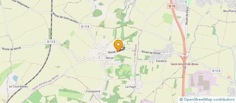 localisation de l'entreprise MONSIEUR JEAN CHRISTOPHE LECHARTRE  SAINT-AMANT-DE-BOIXE