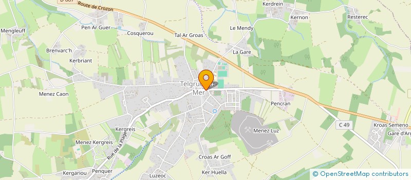 localisation de l'entreprise MONSIEUR JEAN-CHRISTOPHE LEJEUNE  LANDEVENNEC