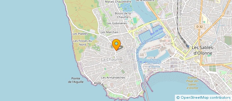 localisation de l'entreprise MONSIEUR JEAN-CHRISTOPHE LICHAU  LES SABLES D'OLONNE