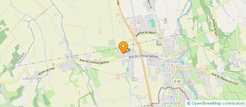 localisation de l'entreprise MONSIEUR JEAN-CHRISTOPHE LOPEZ  PONTACQ