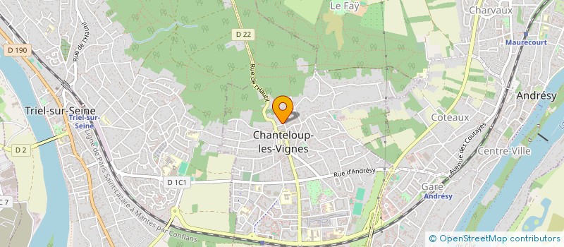 localisation de l'entreprise MONSIEUR JEAN-CHRISTOPHE LUTIGNIER  CHANTELOUP-LES-VIGNES