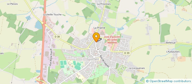 localisation de l'entreprise MONSIEUR JEAN-CHRISTOPHE MAGON  GUICHEN