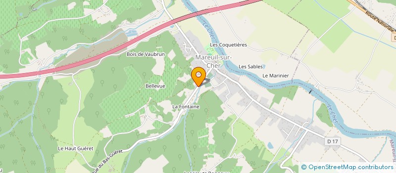 localisation de l'entreprise MONSIEUR JEAN-CHRISTOPHE MANDARD  MAREUIL-SUR-CHER