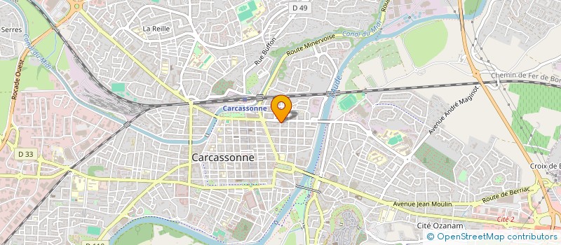 localisation de l'entreprise MONSIEUR JEAN-CHRISTOPHE MARTI  CARCASSONNE