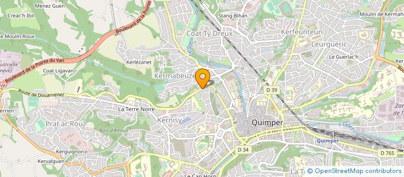 localisation de l'entreprise MONSIEUR JEAN-CHRISTOPHE MARTINEZ  QUIMPER