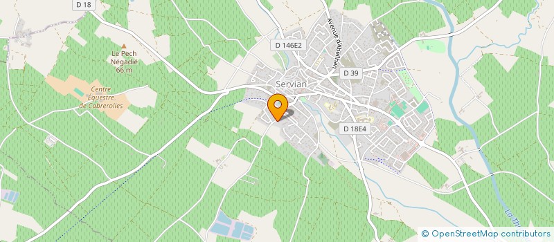 localisation de l'entreprise MONSIEUR JEAN CHRISTOPHE MASCOU  SERVIAN
