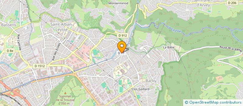 localisation de l'entreprise MONSIEUR JEAN CHRISTOPHE MAZEYRAT  SAINT-ALBAN-LEYSSE