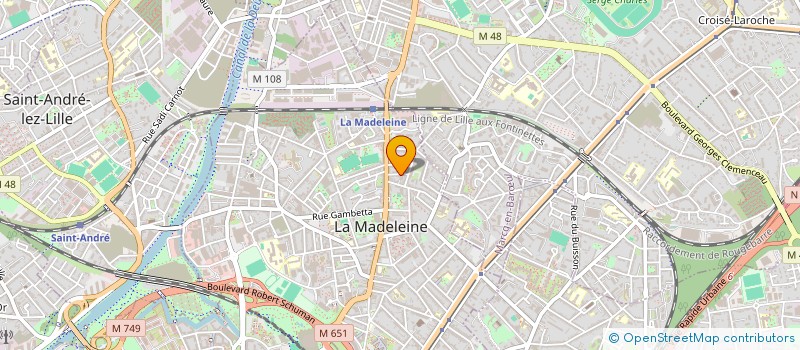 localisation de l'entreprise MONSIEUR JEAN-CHRISTOPHE MEUNIER à LA MADELEINE