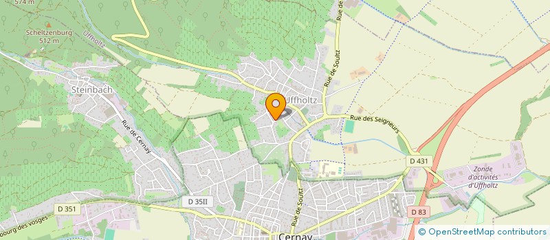 localisation de l'entreprise MONSIEUR JEAN-CHRISTOPHE MOUGEL  UFFHOLTZ