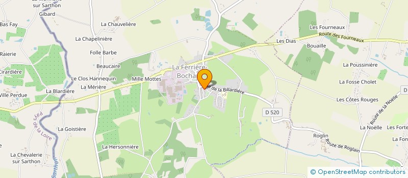 localisation de l'entreprise MONSIEUR JEAN-CHRISTOPHE OUF à LA FERRIERE-BOCHARD