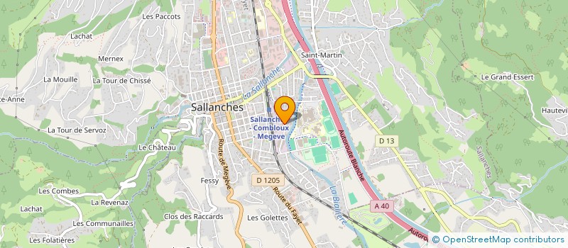 localisation de l'entreprise MONSIEUR JEAN-CHRISTOPHE OURY  SALLANCHES