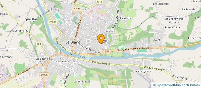 localisation de l'entreprise MONSIEUR JEAN CHRISTOPHE PANAS à LE BLANC