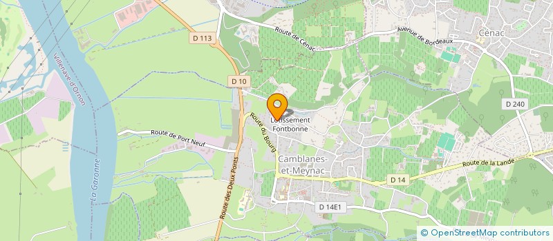 localisation de l'entreprise MONSIEUR JEAN-CHRISTOPHE  PERRODO  CAMBLANES-ET-MEYNAC