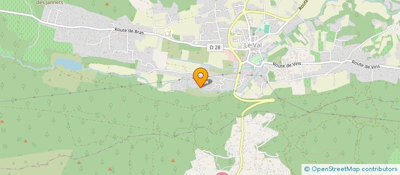 localisation de l'entreprise MONSIEUR JEAN CHRISTOPHE PORTERO à LE VAL