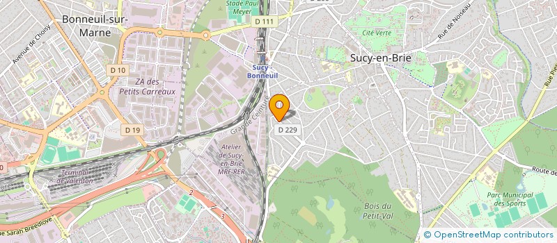 localisation de l'entreprise MONSIEUR JEAN CHRISTOPHE REGNIER  SUCY-EN-BRIE