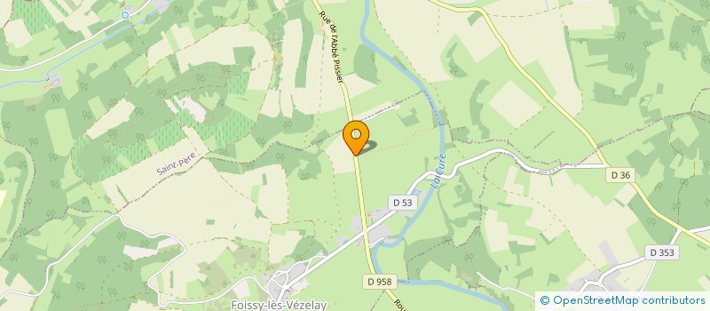 localisation de l'entreprise MONSIEUR JEAN-CHRISTOPHE RIBAILLIER  FOISSY-LES-VEZELAY