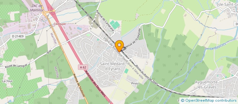 localisation de l'entreprise MONSIEUR JEAN-CHRISTOPHE RIMBAUD  SAINT-MEDARD-D'EYRANS