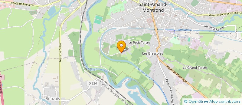 localisation de l'entreprise MONSIEUR JEAN CHRISTOPHE ROTGER Y VERD  SAINT-AMAND-MONTROND