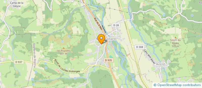 localisation de l'entreprise MONSIEUR JEAN CHRISTOPHE ROUX  MONTGAILLARD