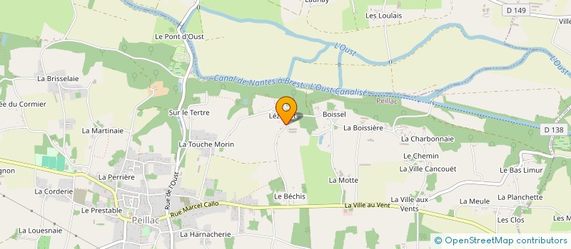 localisation de l'entreprise MONSIEUR JEAN-CHRISTOPHE SAULNIER  PEILLAC