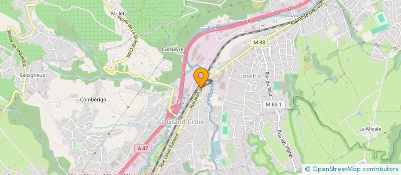 localisation de l'entreprise MONSIEUR JEAN CHRISTOPHE SEVE  LA GRAND-CROIX