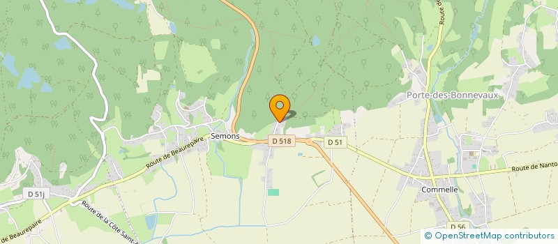 localisation de l'entreprise MONSIEUR JEAN-CHRISTOPHE SOUGEY-FILS  PORTE-DES-BONNEVAUX