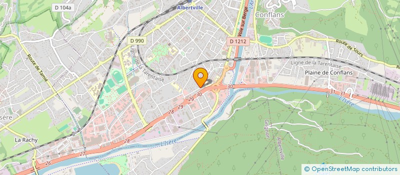 localisation de l'entreprise MONSIEUR JEAN-CHRISTOPHE SOUQUET  ALBERTVILLE