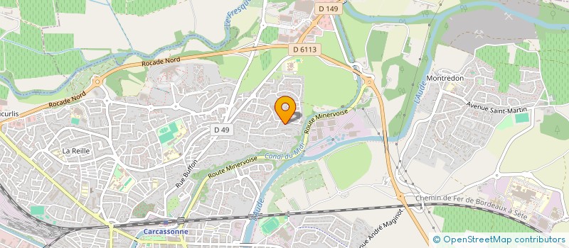 localisation de l'entreprise MONSIEUR JEAN-CHRISTOPHE THOMASSIN  CARCASSONNE