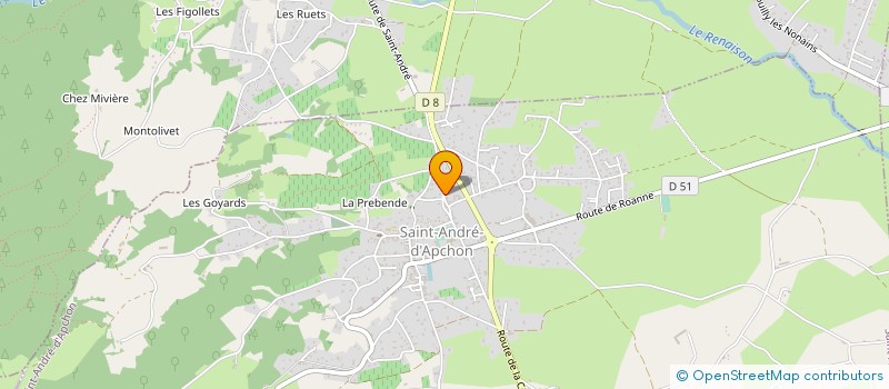 localisation de l'entreprise MONSIEUR JEAN CHRISTOPHE TRUCHARD  SAINT-ANDRE-D'APCHON