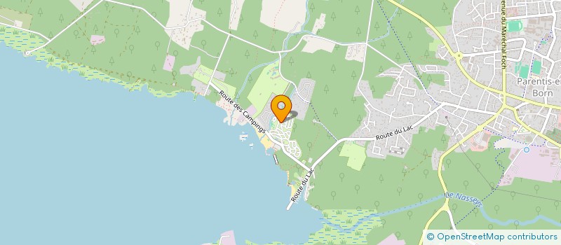 localisation de l'entreprise MONSIEUR JEAN-CHRISTOPHE VALENTIN  PARENTIS-EN-BORN