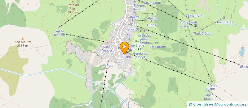 localisation de l'entreprise MONSIEUR JEAN-CHRISTOPHE VIAL  LES DEUX ALPES