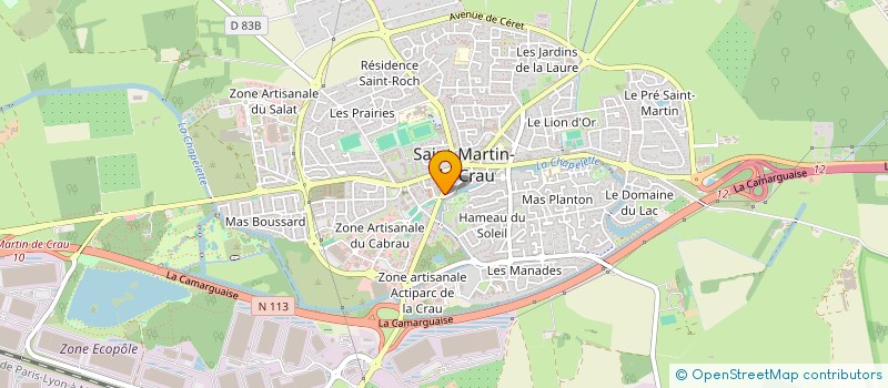 localisation de l'entreprise MONSIEUR JEAN-CHRISTOPHE VIGNE à SAINT-MARTIN-DE-CRAU