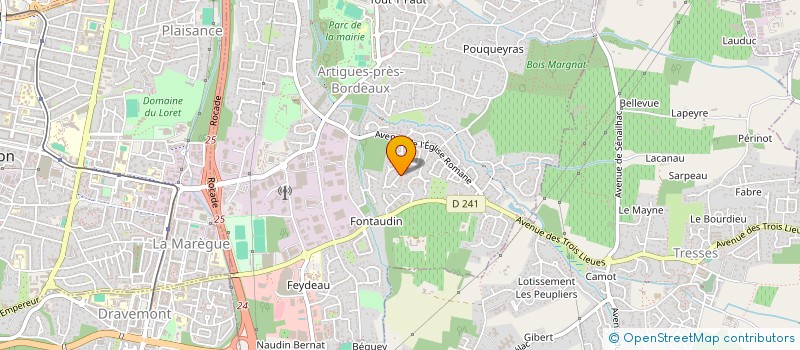 localisation de l'entreprise MONSIEUR JEAN CHRISTOPHER DUPRAZ à ARTIGUES-PRES-BORDEAUX