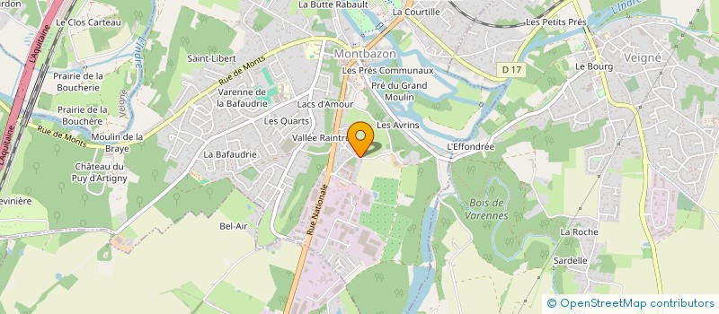 localisation de l'entreprise MONSIEUR JEAN CHUFFART à MONTBAZON