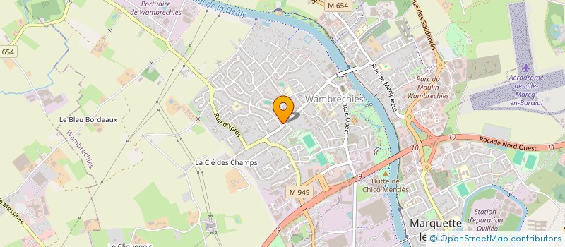 localisation de l'entreprise MONSIEUR JEAN CHUFFART  WAMBRECHIES