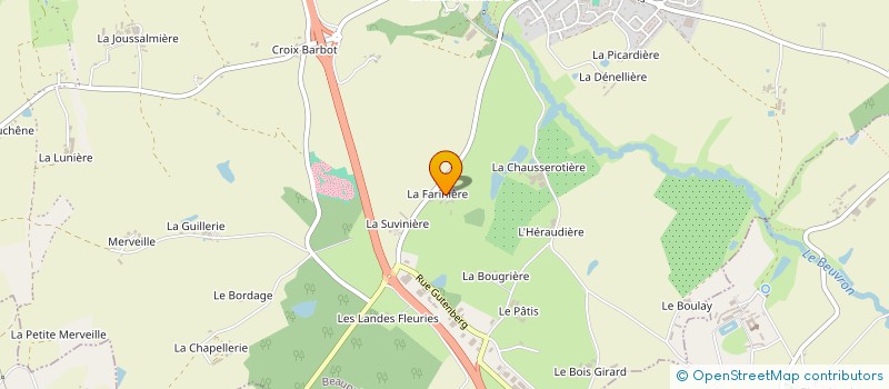 localisation de l'entreprise MONSIEUR JEAN CHUPIN  BEAUPREAU-EN-MAUGES