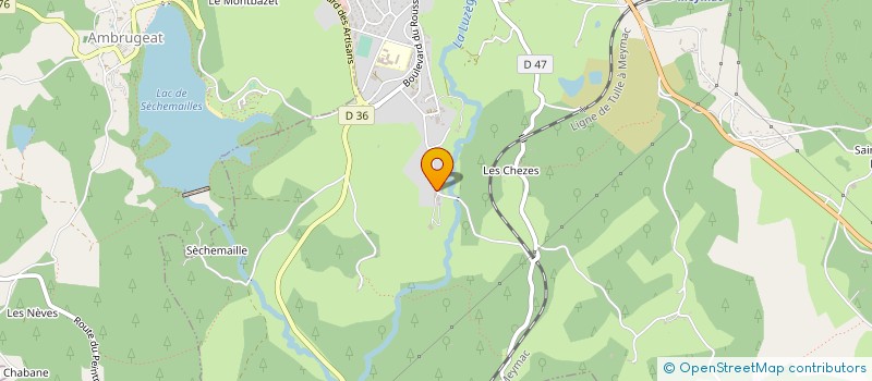 localisation de l'entreprise MONSIEUR JEAN CISTERNE  MEYMAC