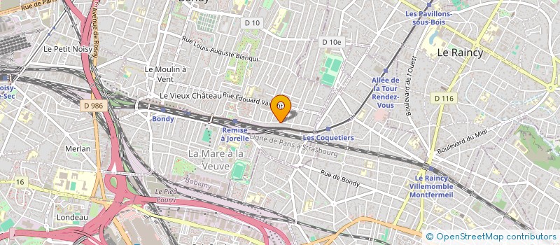 localisation de l'entreprise MONSIEUR JEAN CIVIL DORSAINVIL  BONDY