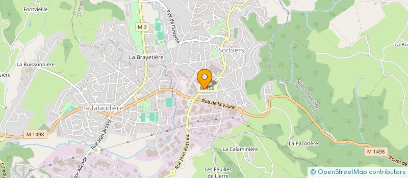 localisation de l'entreprise MONSIEUR JEAN CIZERON à SORBIERS