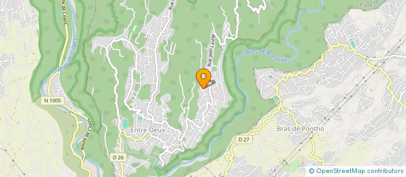 localisation de l'entreprise MONSIEUR JEAN CLAIN  ENTRE-DEUX