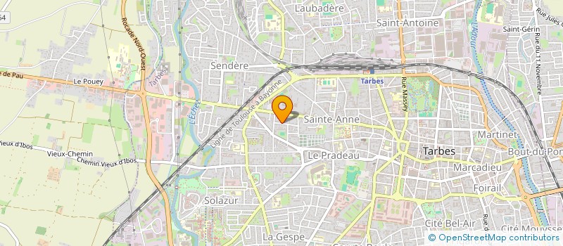 localisation de l'entreprise MONSIEUR JEAN CLAIR  TARBES