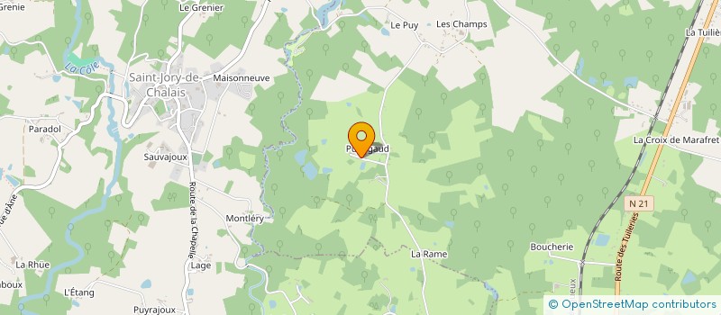 localisation de l'entreprise MONSIEUR JEAN CLANCHIER  CHALAIS