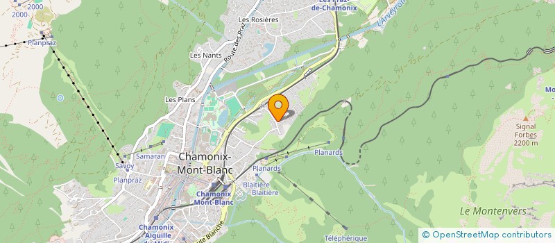 localisation de l'entreprise MONSIEUR JEAN CLARET TOURNIER  CHAMONIX-MONT-BLANC