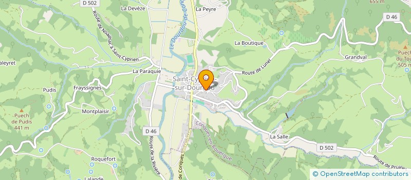 localisation de l'entreprise MONSIEUR JEAN-CLAUD CAMPERGUE à CONQUES-EN-ROUERGUE
