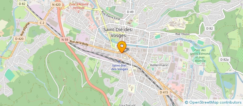 localisation de l'entreprise MONSIEUR JEAN CLAUDE à SAINT-DIE-DES-VOSGES