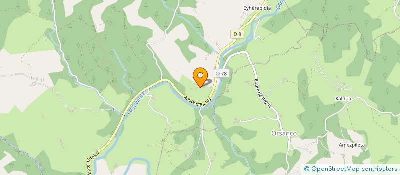 localisation de l'entreprise MONSIEUR JEAN CLAUDE AGUERRE  PAGOLLE